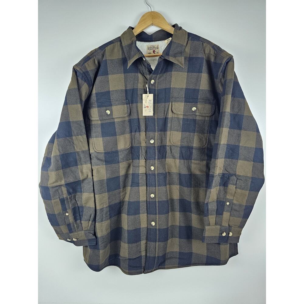 Red Head Mens Flanel Sweater Size 2XL